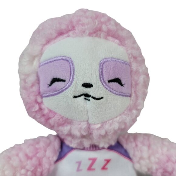 Pikmi Pops Pajama Llama Friend Plush Purple 9" Stuffed Animal Sleeping Sloth - Picture 3 of 10